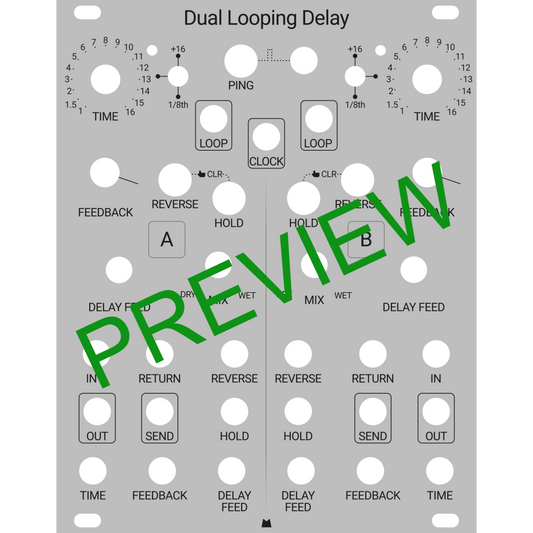 Dual Looping Delay silver panel