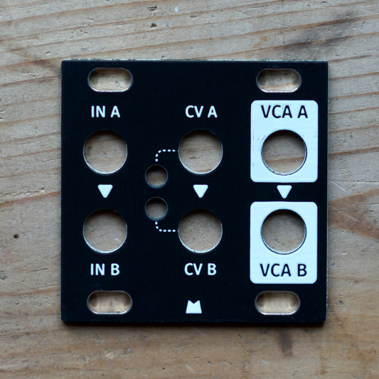 Dual VCA 1U black panel