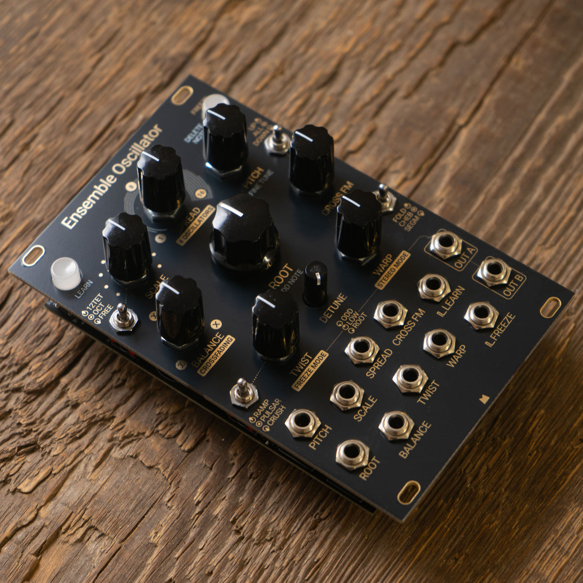 Ensemble Oscillator black & gold panel