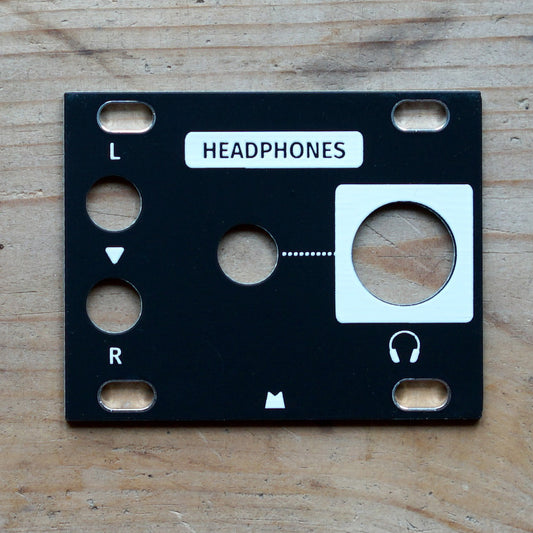 Headphones 1U black panel