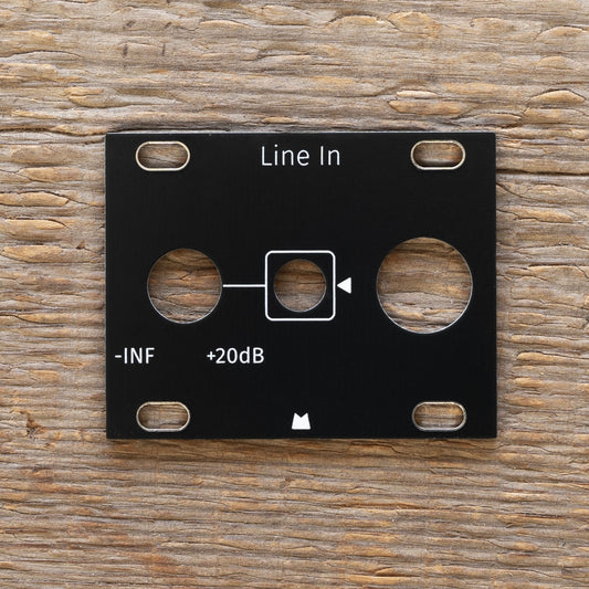 Line In 1U black panel