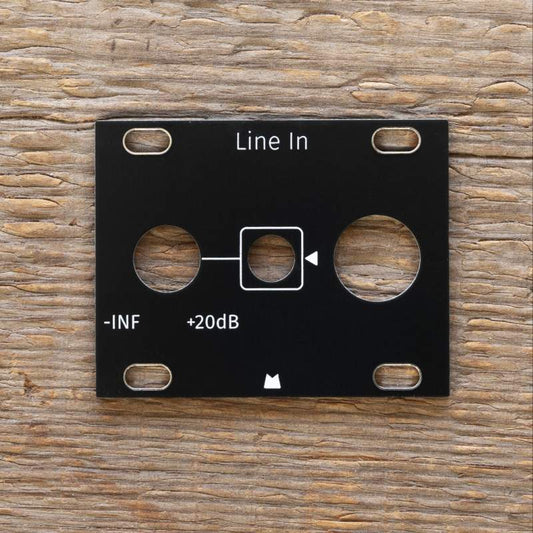 Line In 1U black panel