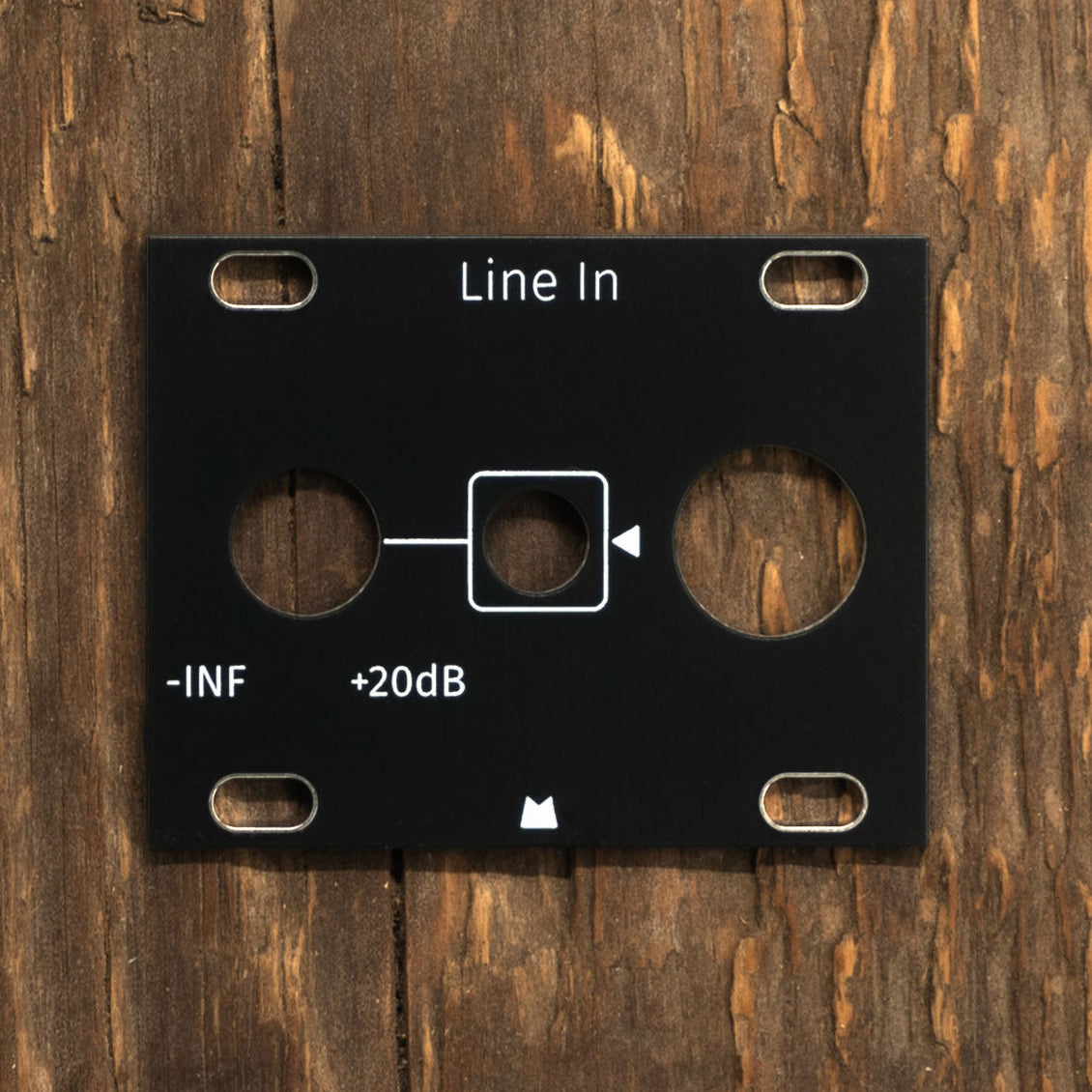 Line In 1U black panel