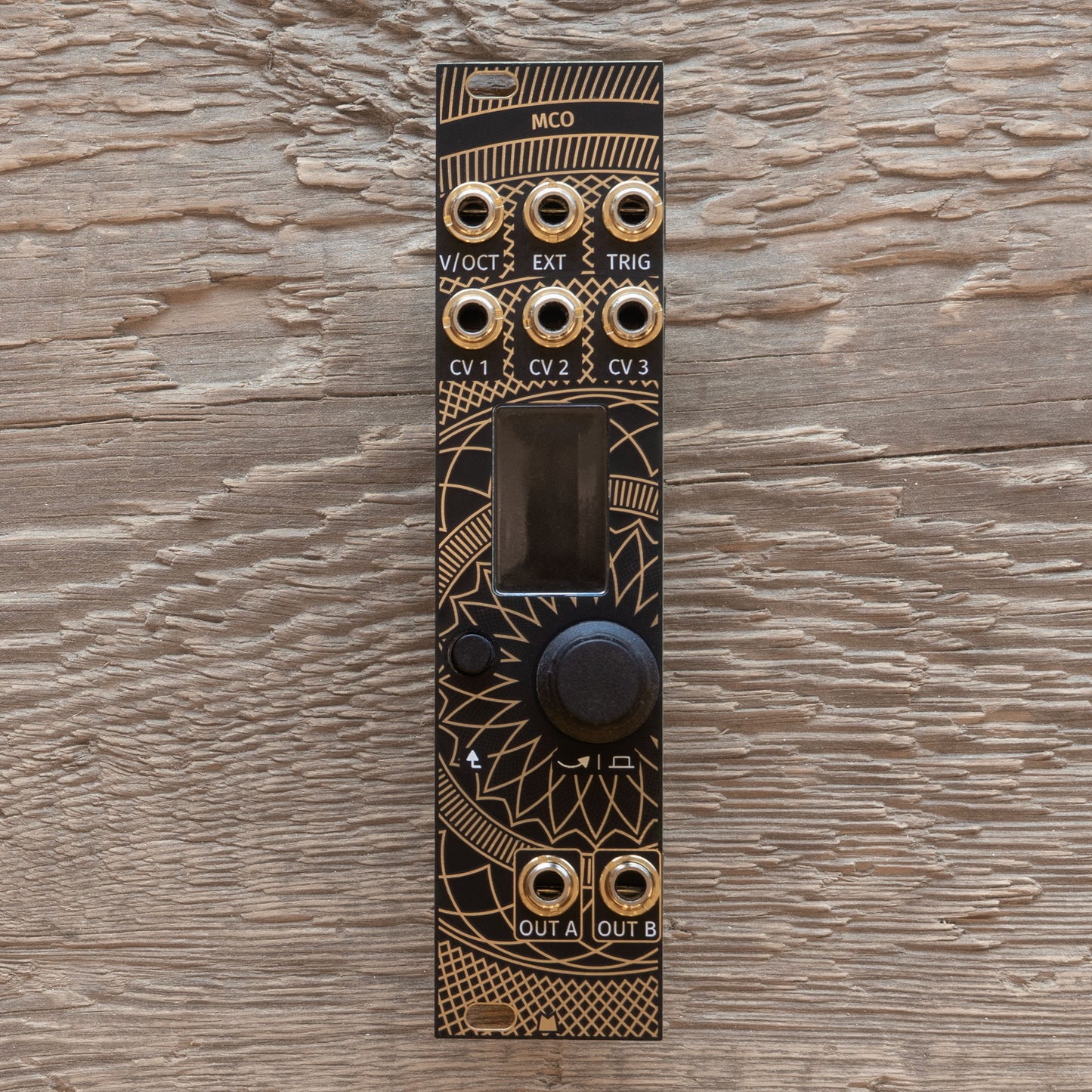 MCO (mk2) - Golden Lotus - black & gold panel