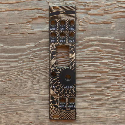 MCO (mk2) - Golden Lotus - black & gold panel