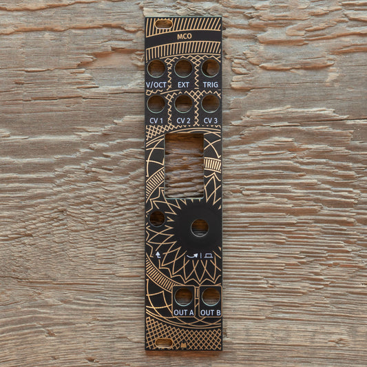 MCO (mk2) - Golden Lotus - black & gold panel