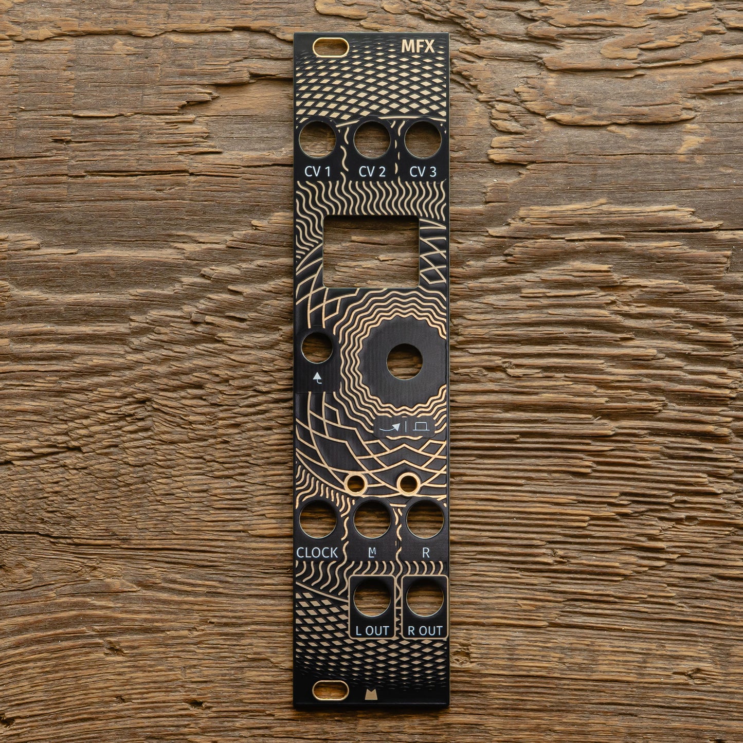 MFX - Golden Lotus - black & gold panel