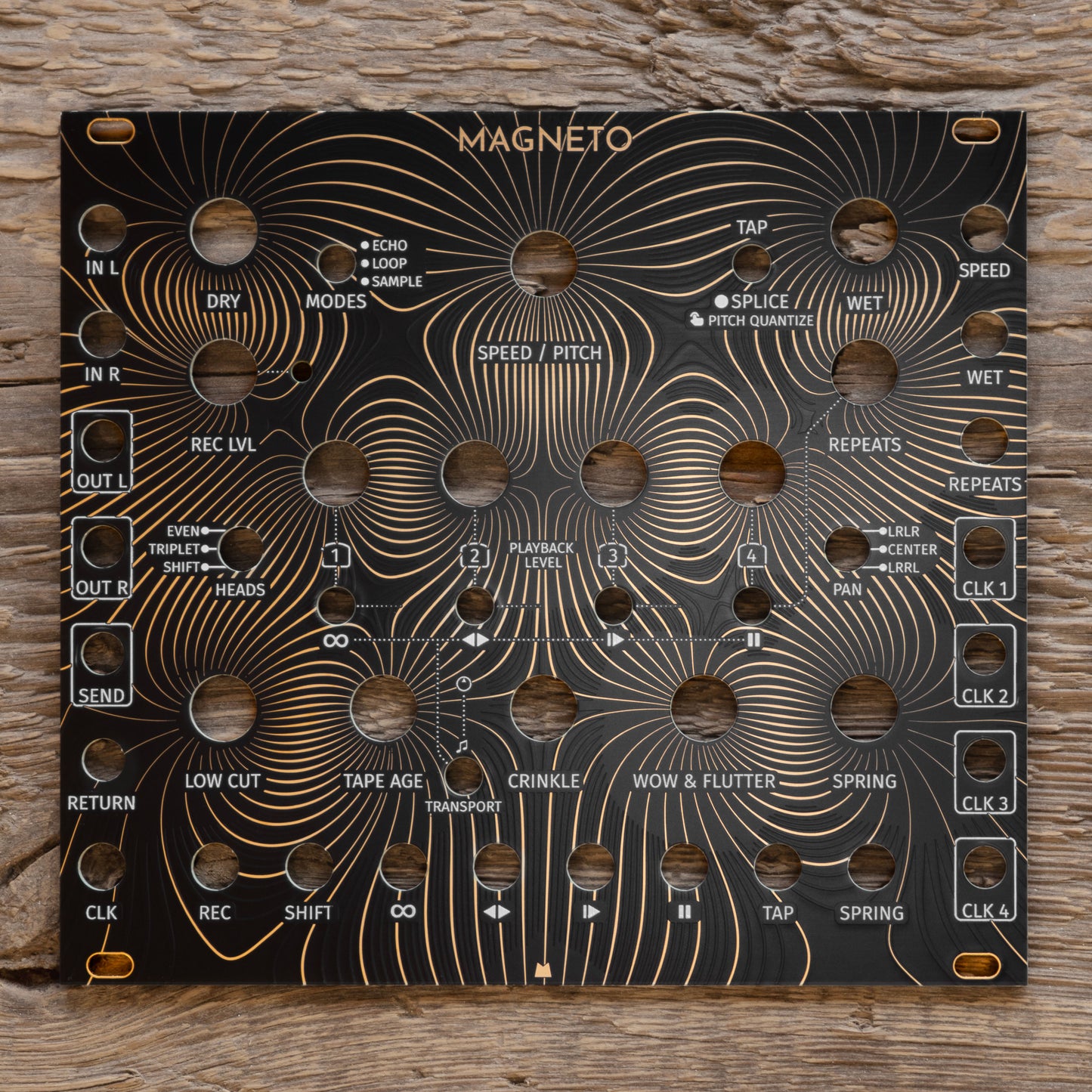 Magneto - Flux Fields - black & gold panel