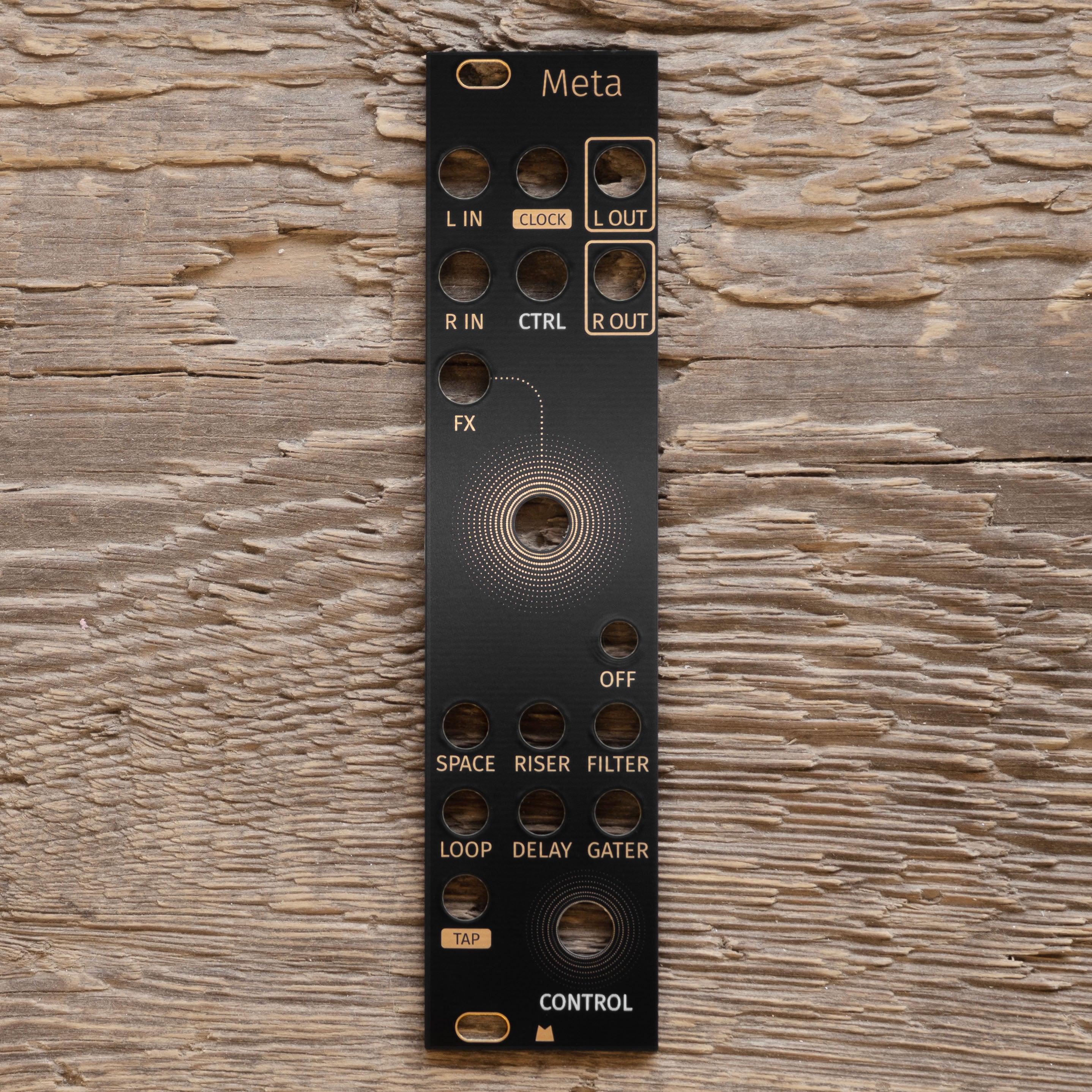 Meta - Golden Disco - black & gold panel – Mörk Modules