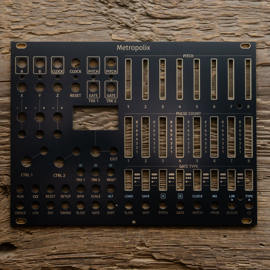 Metropolix black & gold panel