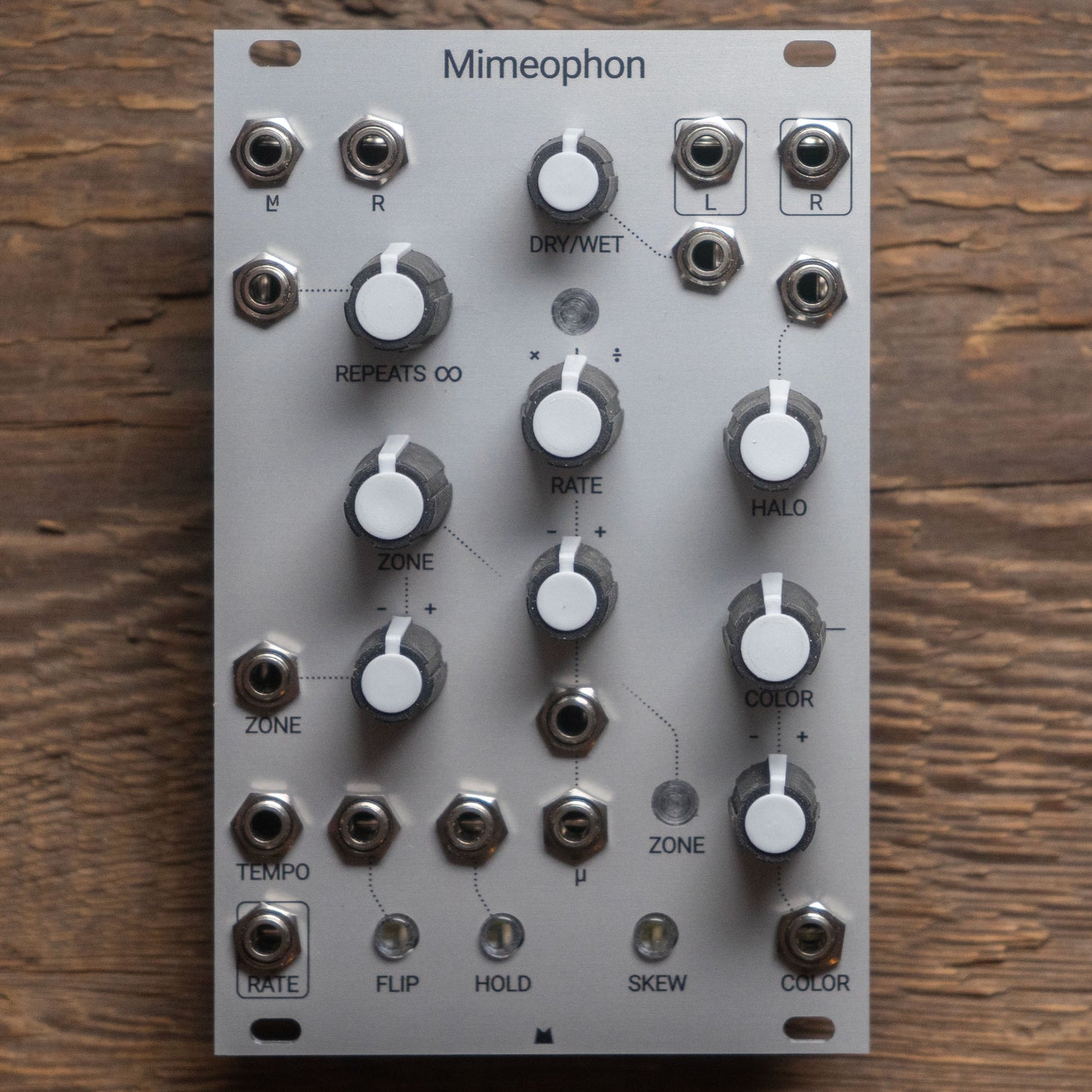 Mimeophon silver panel