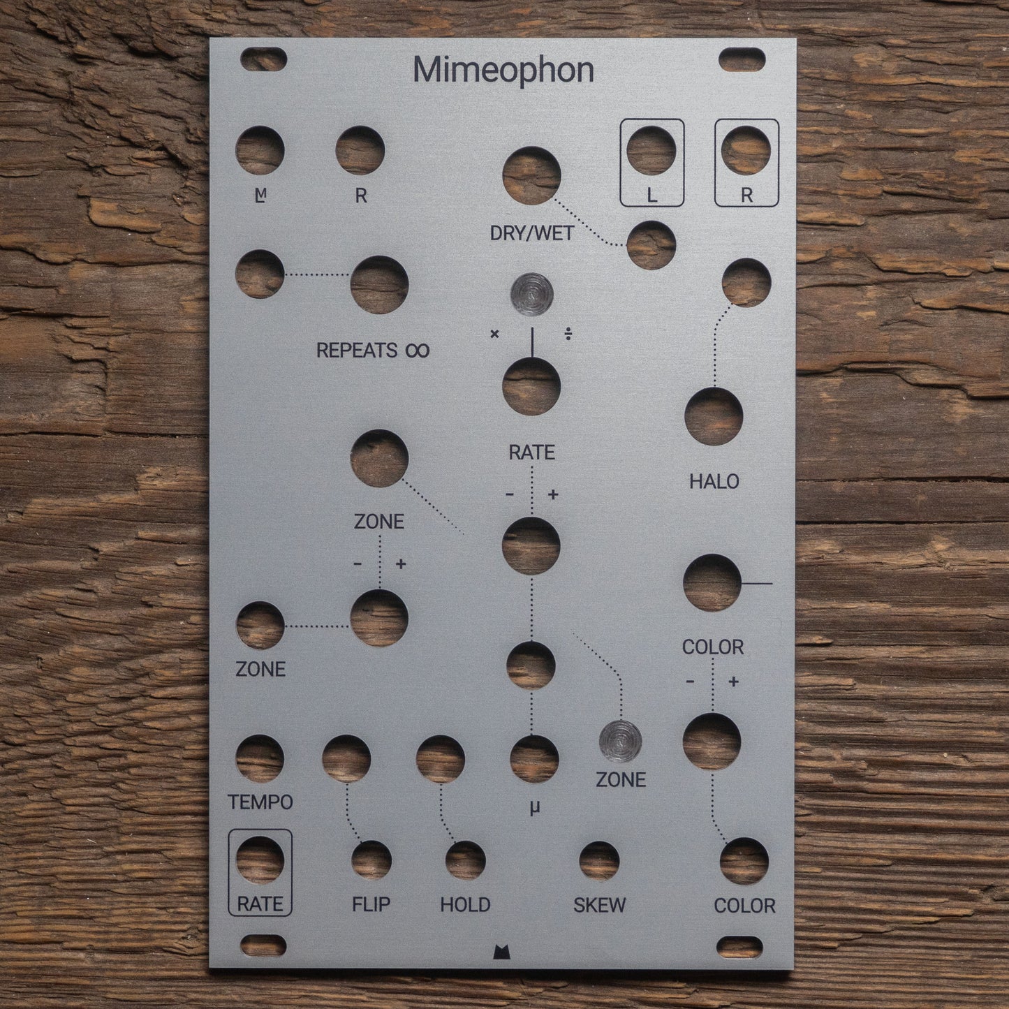 Mimeophon silver panel
