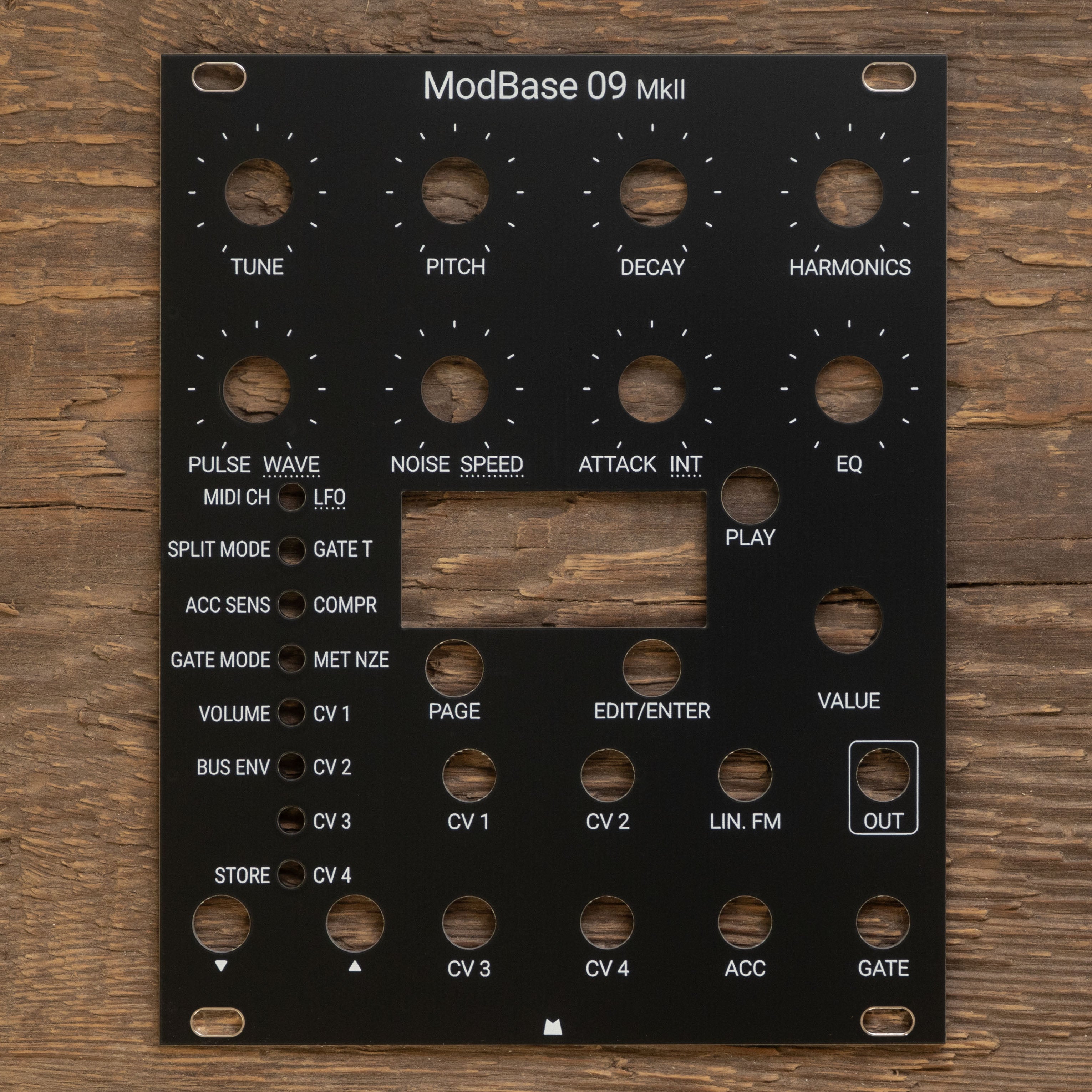 ModBase 09 (mk2) black panel – Mörk Modules