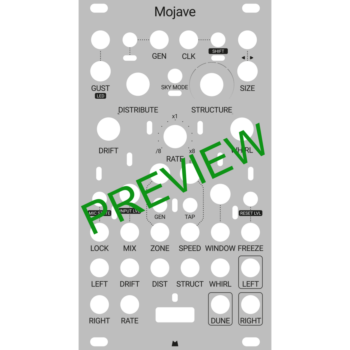 Mojave silver panel