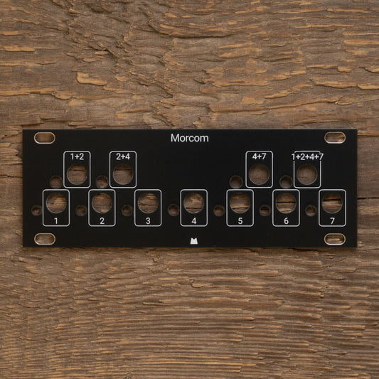 Morcom - 1U - black panel