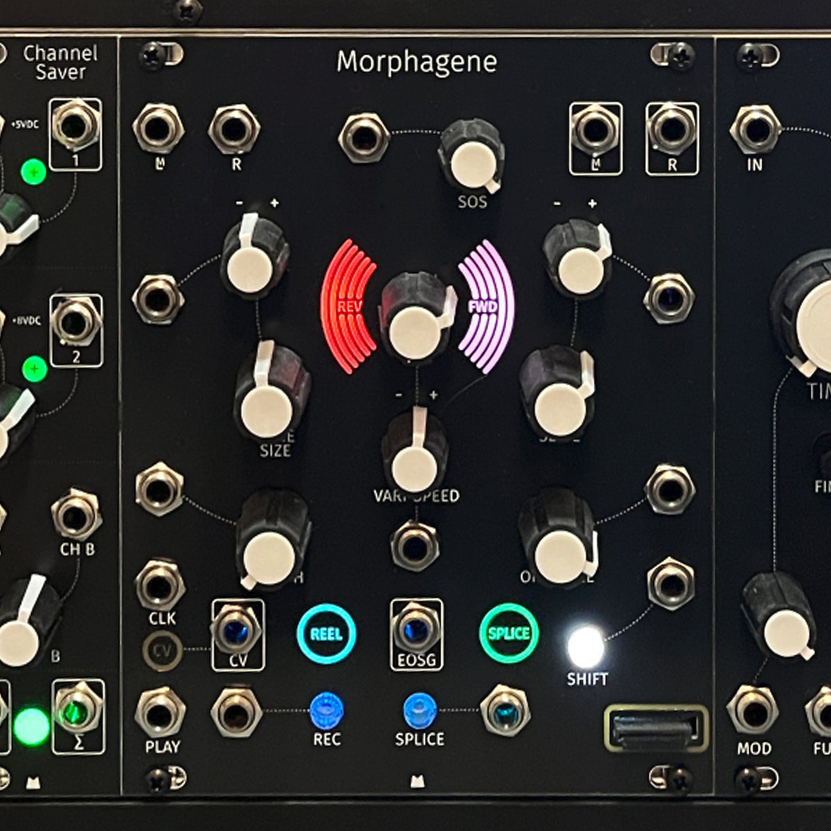 Morphagene black panel – Mörk Modules