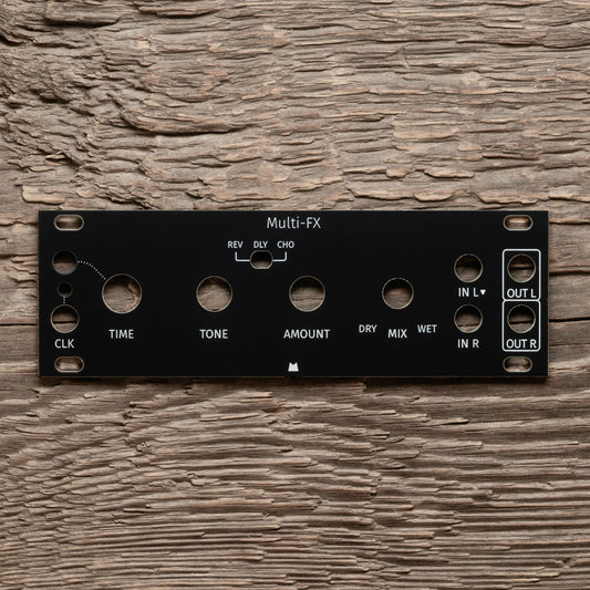 Multi-FX 1U black panel