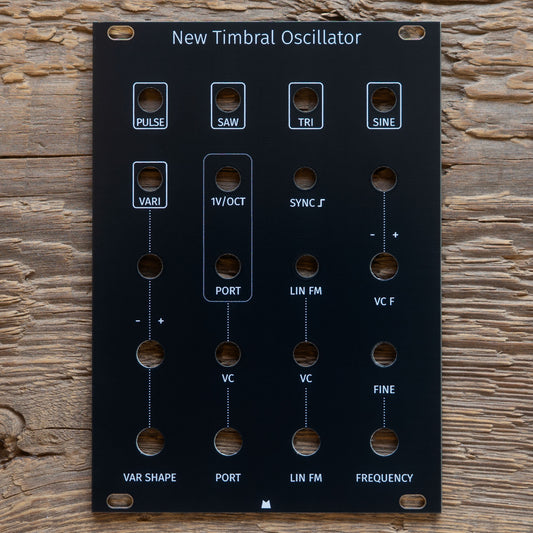 New Timbral Oscillator black panel