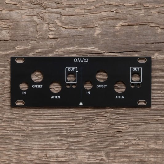 O/A/x2 - 1U - black panel