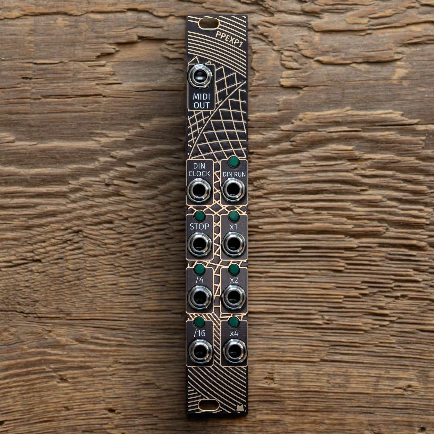 PPEXP1 - Golden Lotus - black & gold panel