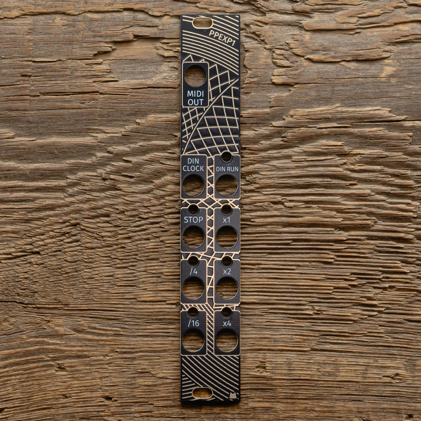 PPEXP1 - Golden Lotus - black & gold panel