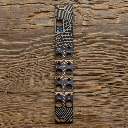 PPEXP1 - Golden Lotus - black & gold panel