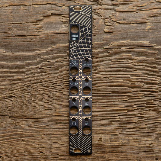 PPEXP1 - Golden Lotus - black & gold panel