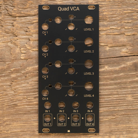 Quad VCA black & gold panel