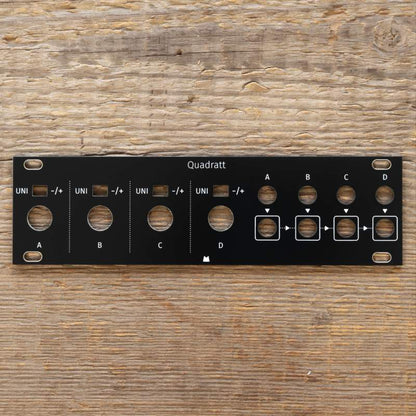 Quadratt 1U (plastic switches) black panel