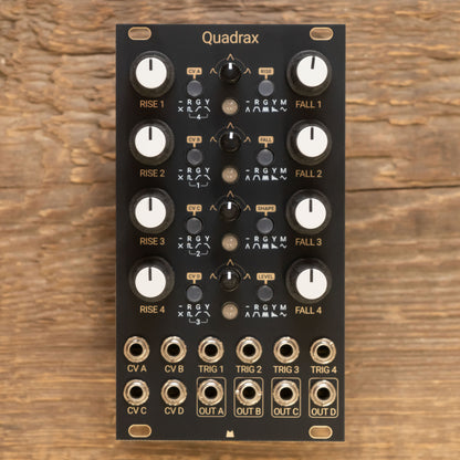 Quadrax black & gold panel