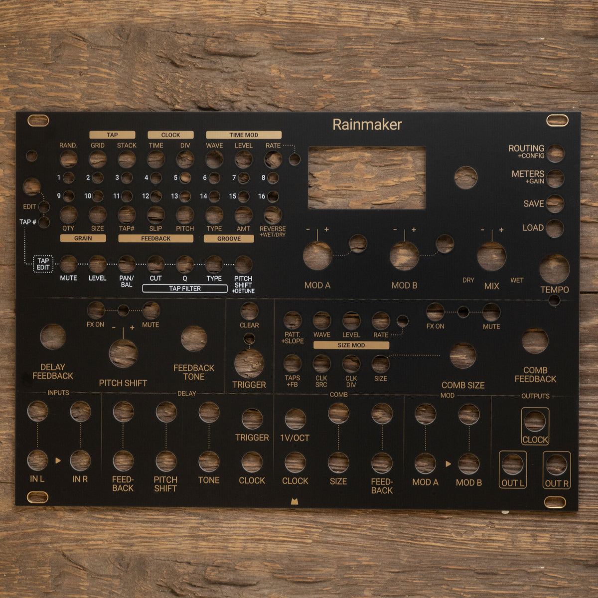 Rainmaker black & gold panel