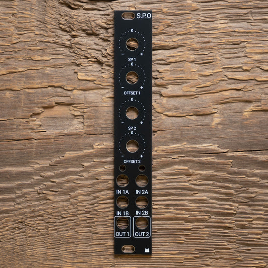 Scale - Polarize - Offset (S.P.O) black panel