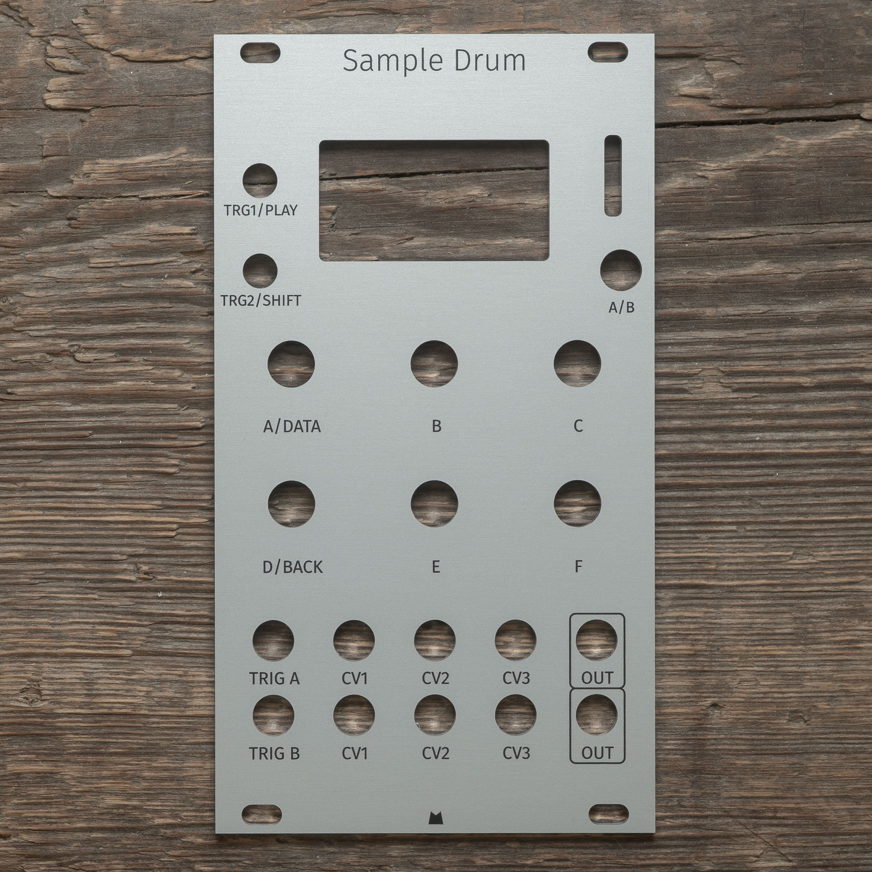 Sampling Board Module Sample Drum (E-149-3) silver panel – Mörk Modules