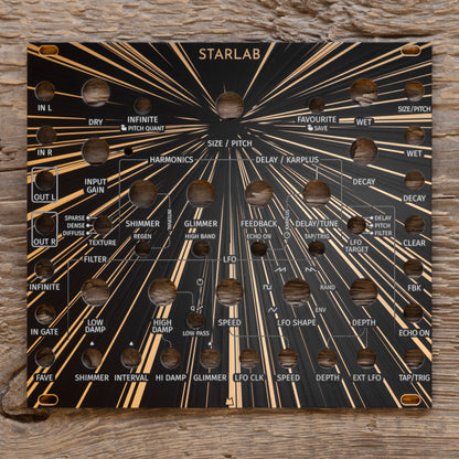 StarLab - Deep Space - black & gold panel