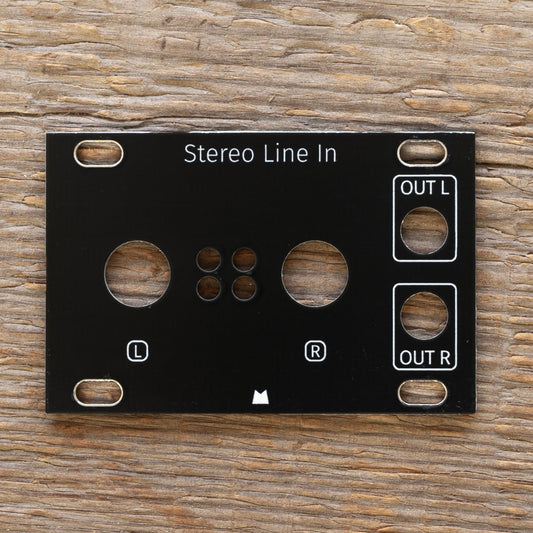 Stereo Line In 1U black panel