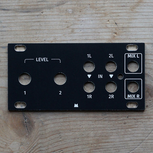 Stereo Mixer 1U black panel