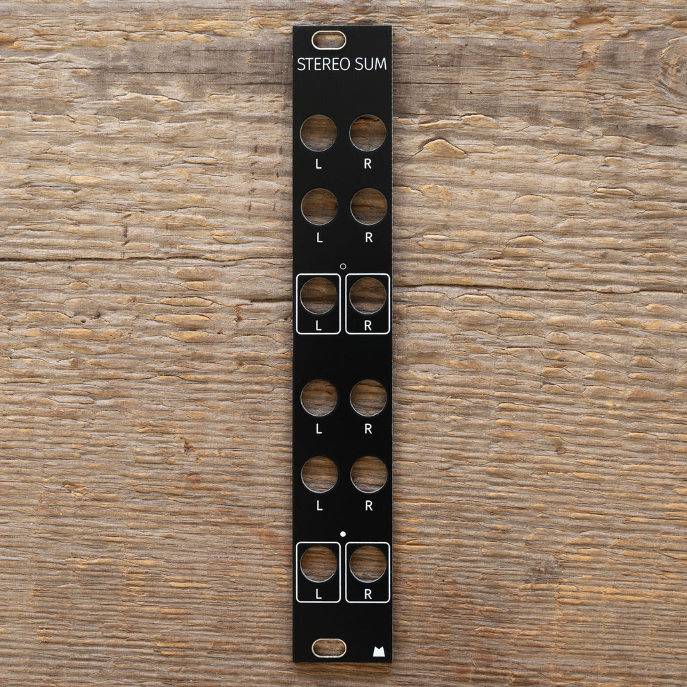 STEREO SUM black panel – Mörk Modules