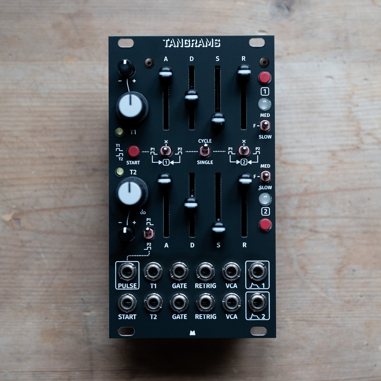 Tangrams black panel