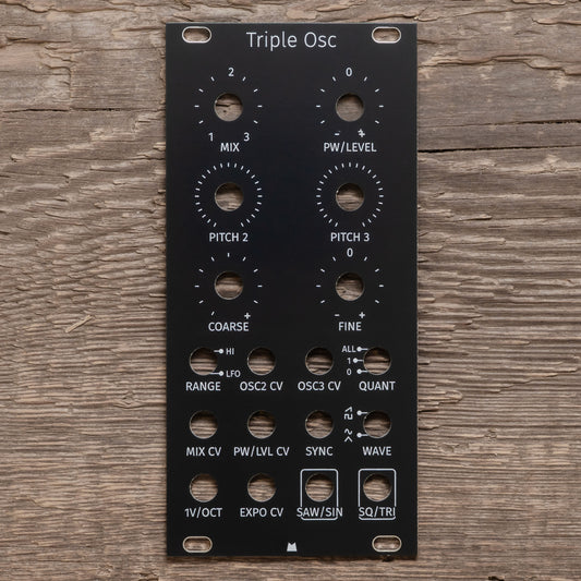 Triple Osc black panel