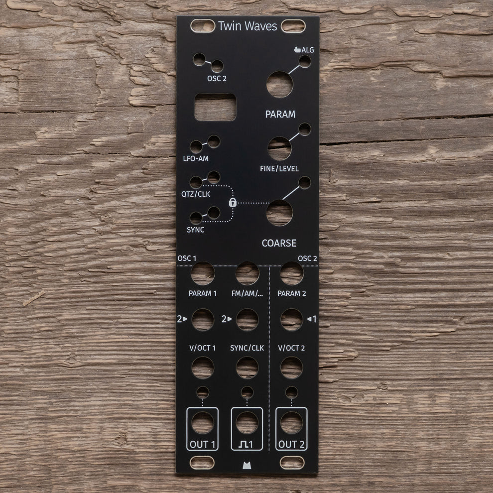 Twin Waves (mk2) black panel – Mörk Modules