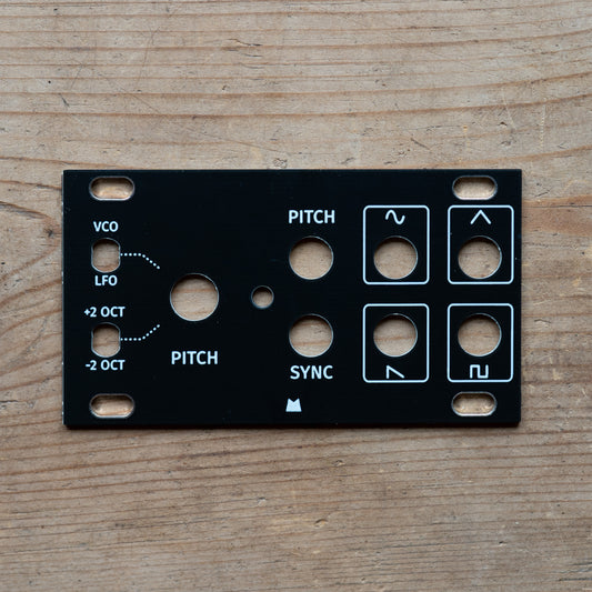 VCO 1U black panel