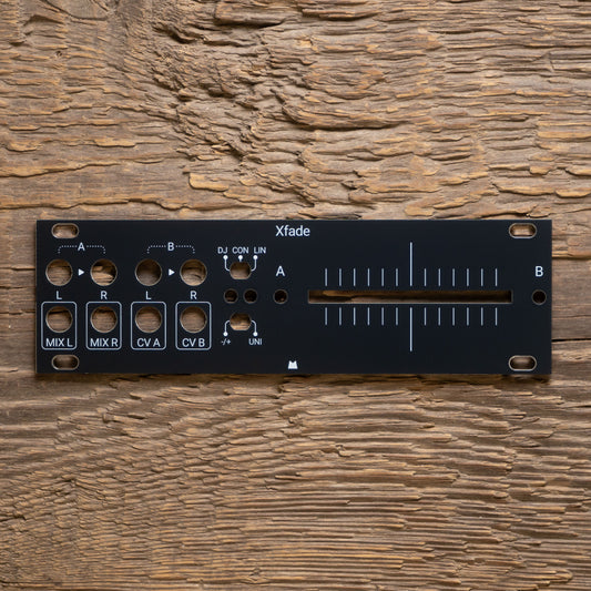 Xfade 1U black panel