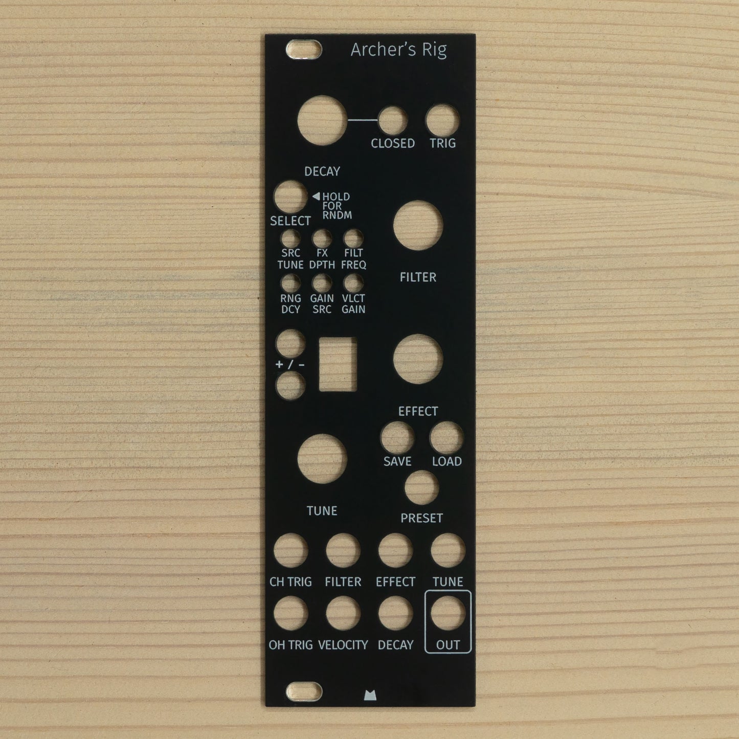 Archer's Rig black panel