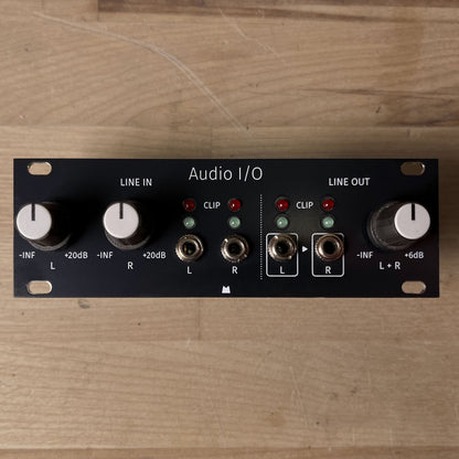 Audio I/O 1U black panel