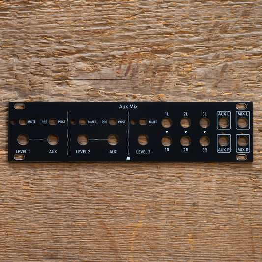 Aux Mix 1U black panel