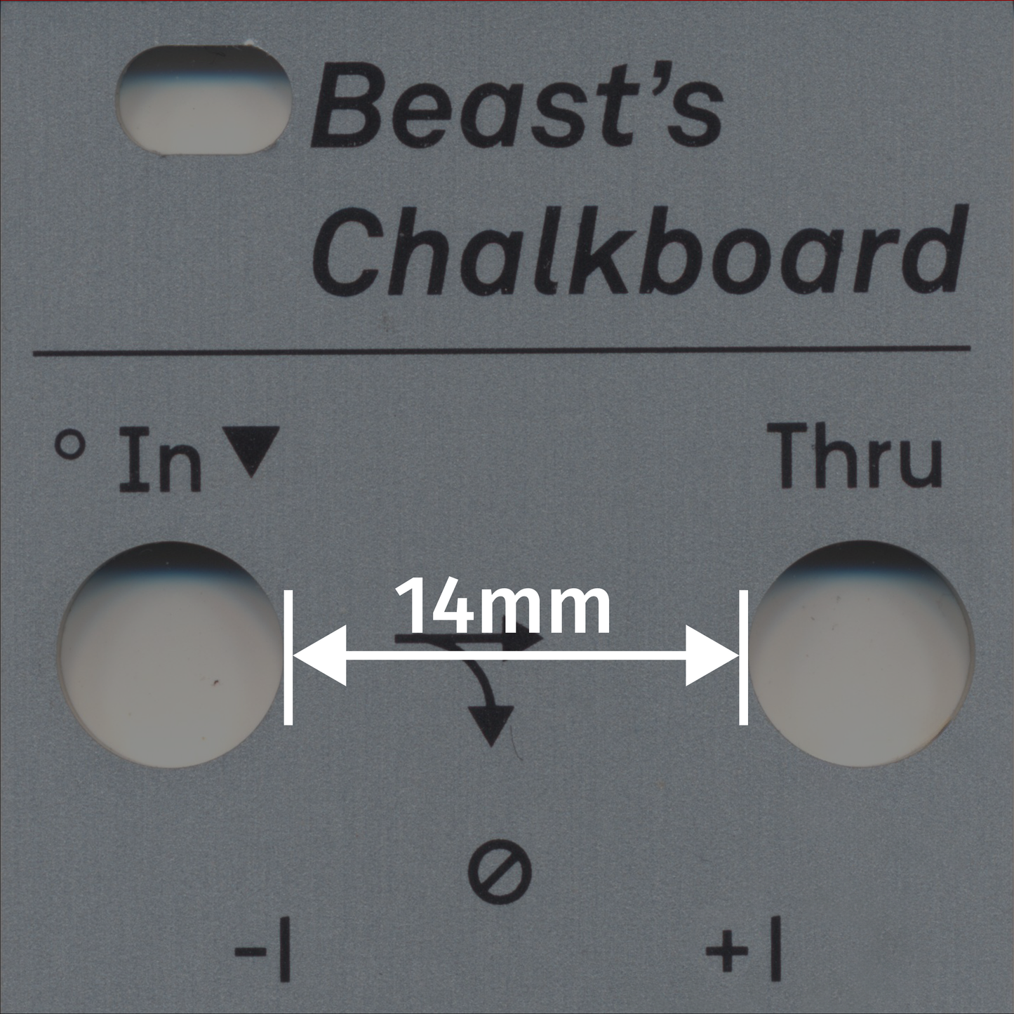 Beast's Chalkboard black panel