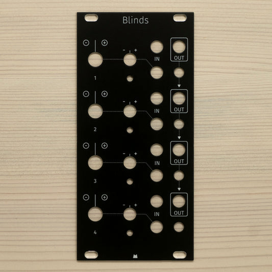 Blinds black panel