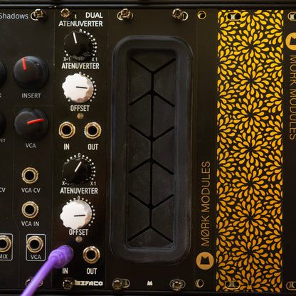 Cable Passthrough 3U black panel