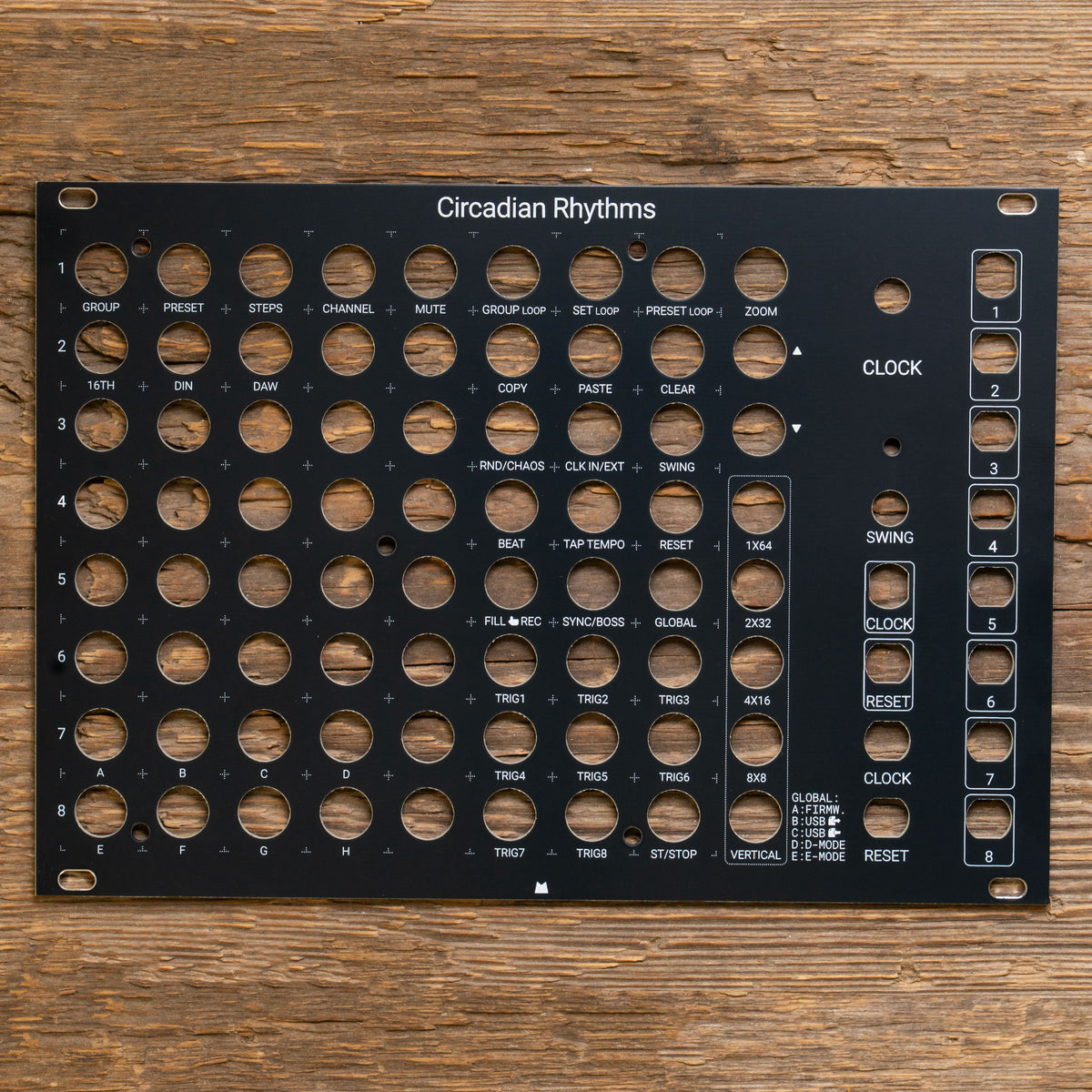 Circadian Rhythms black panel