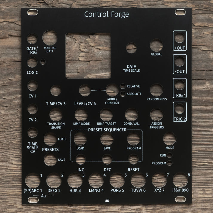 Control Forge black panel – Mörk Modules